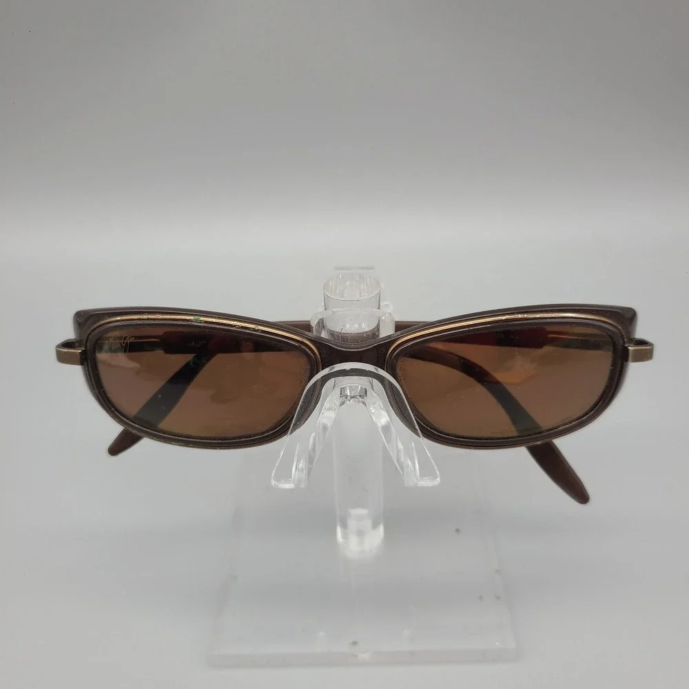 Maui Jim Kapa MJ-116 Bronze Brown Rectangular Sunglasses Mens